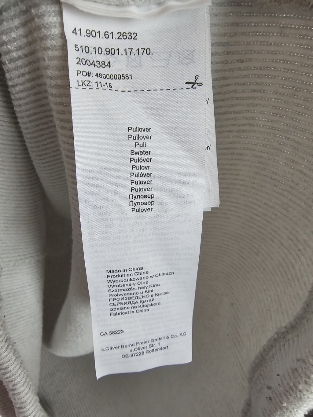 EK9260 Damen Pullover von Q/S, Grau, Gr. M3