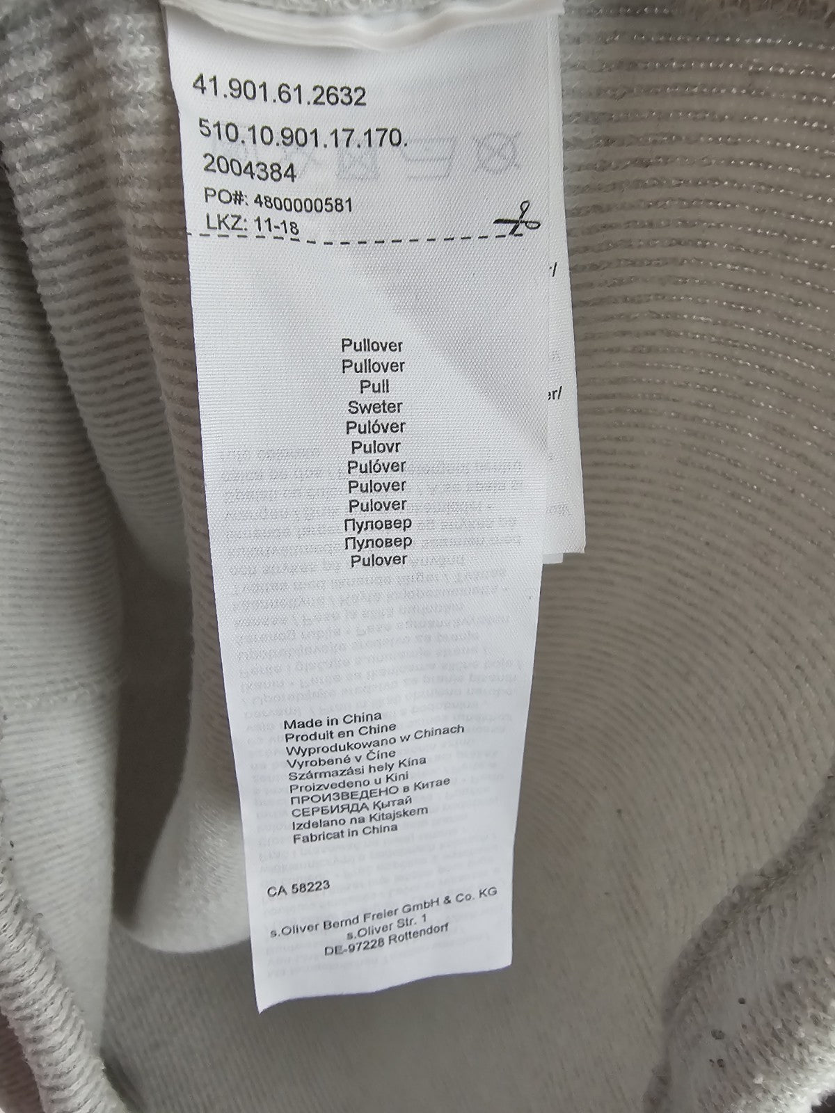 EK9260 Damen Pullover von Q/S, Grau, Gr. M3