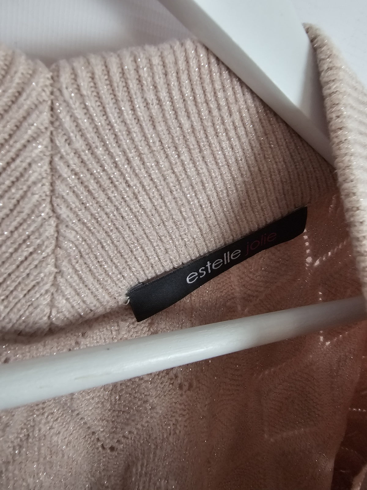 EK9094 Damen Pullover von Estelle Jolie, Altrosa, Gr. 402
