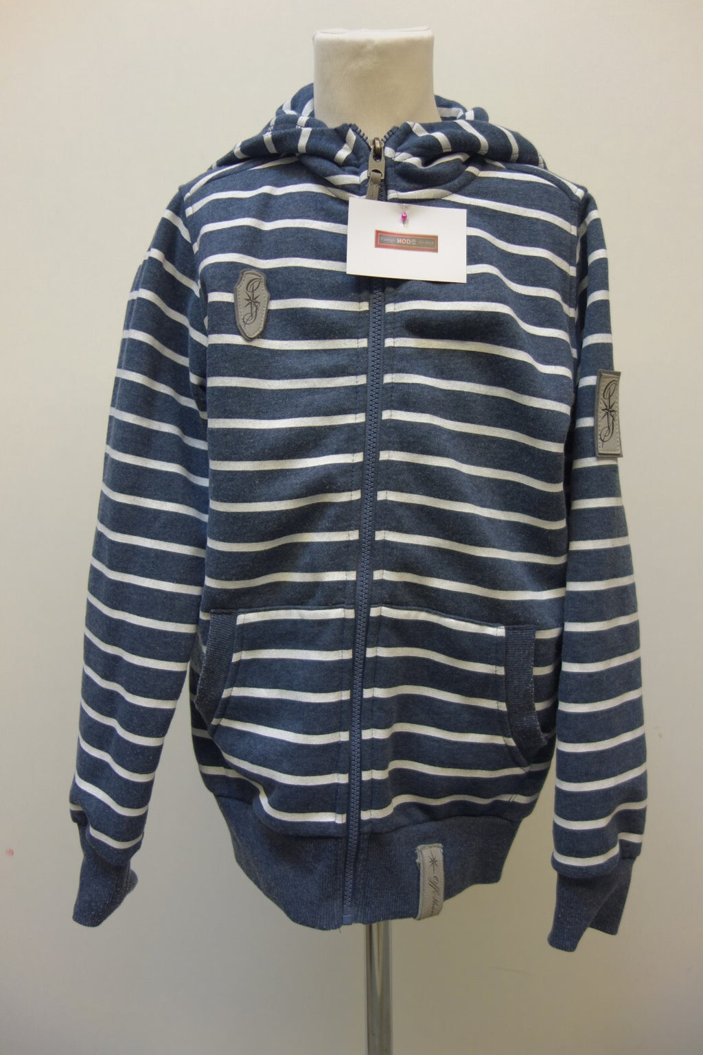EK2441 Kinder Sweatjacke von Off Shore, gestreift, Gr. 1520