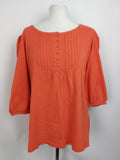 EK4519 Damen Shirt von Woman by Tchibo, orange, Gr. 44/460