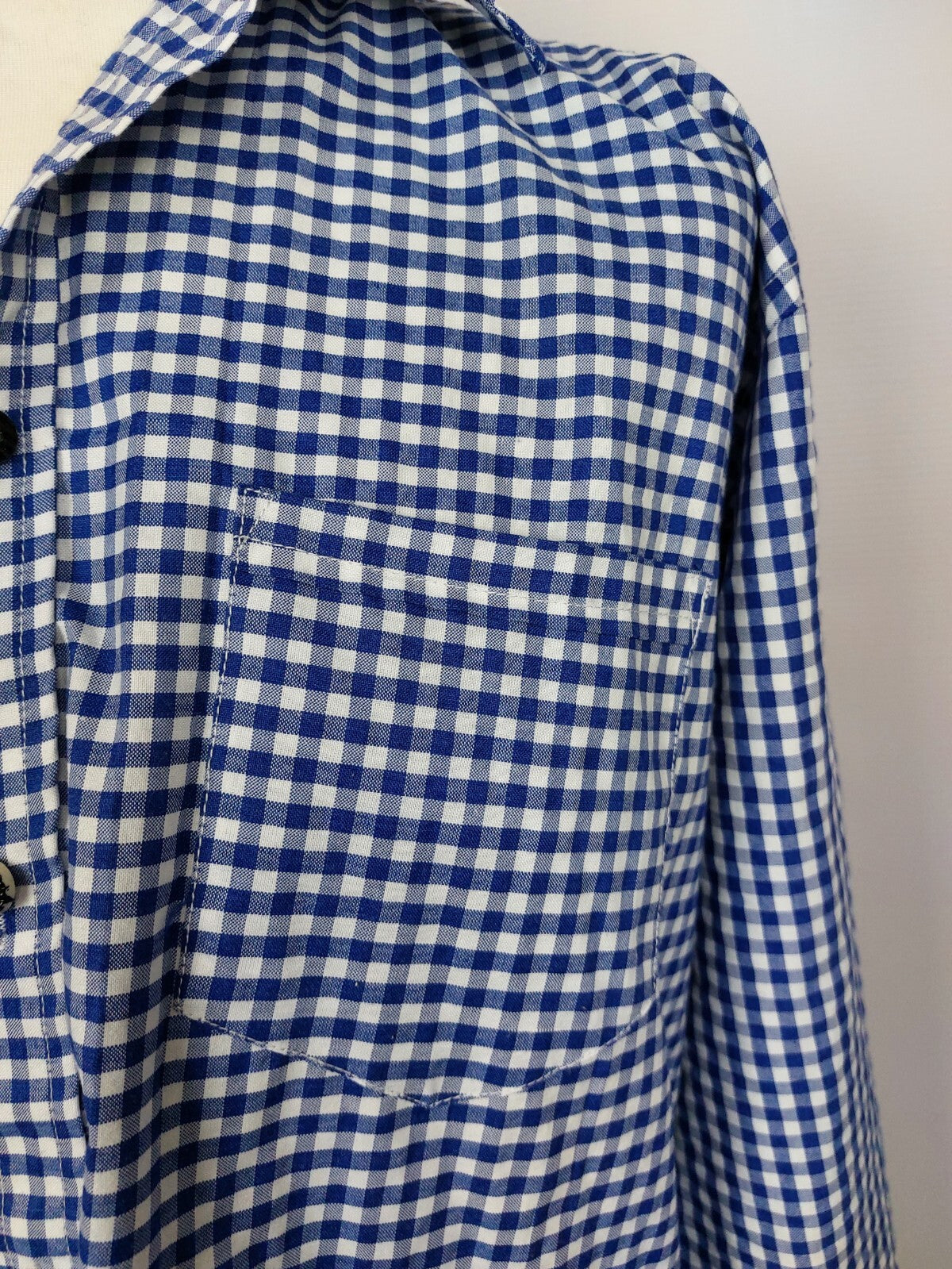 EK1227 Herren Hemd von Bongossi Trade, blau/weiß kariert, Gr. 2XL2
