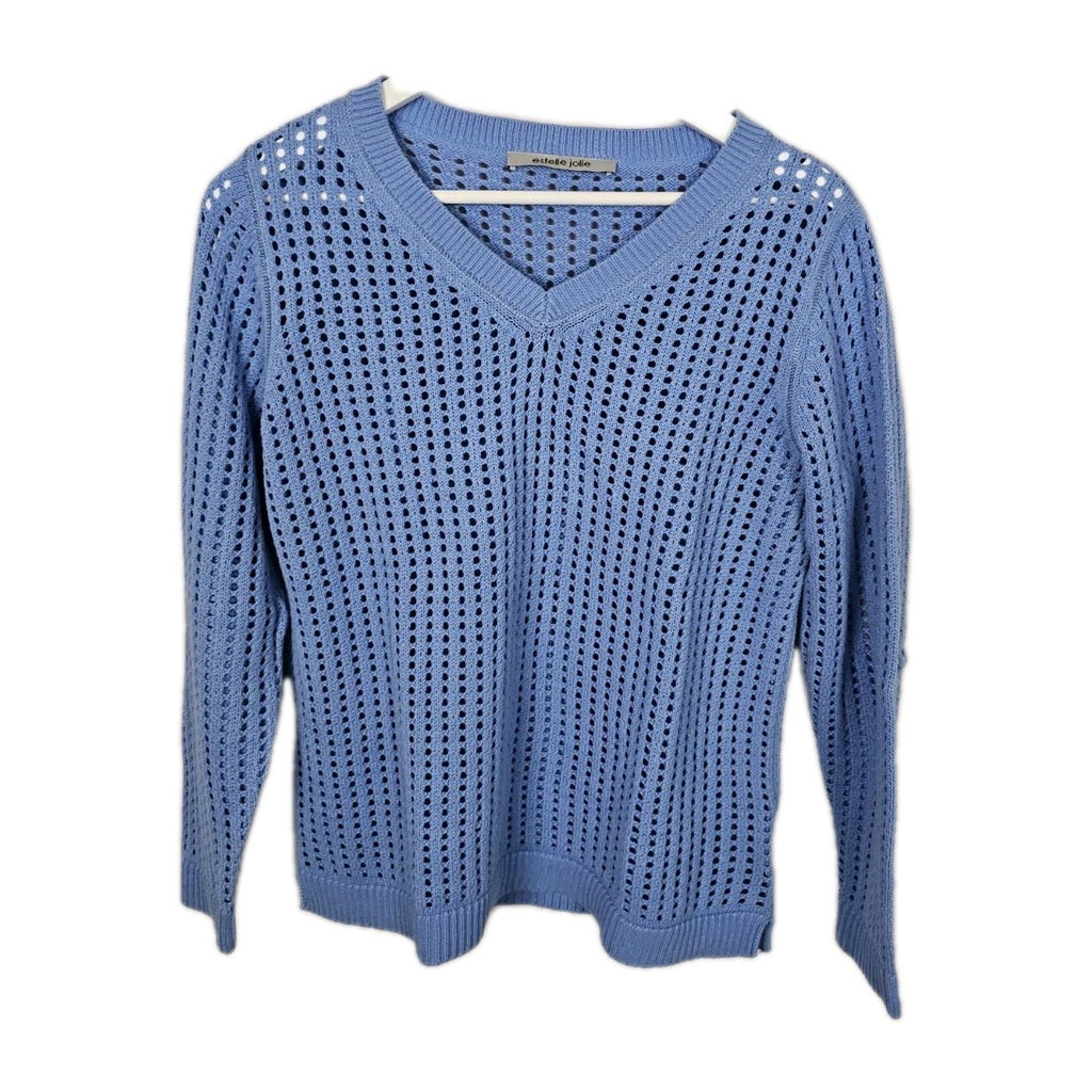 EK9093 Damen Pullover von Estelle Jolie, Hellblau, Gr. 380