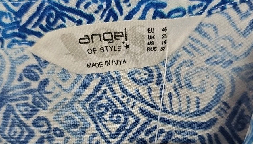 EK8617 Damen Bluse von Angel, blau, Gr.461
