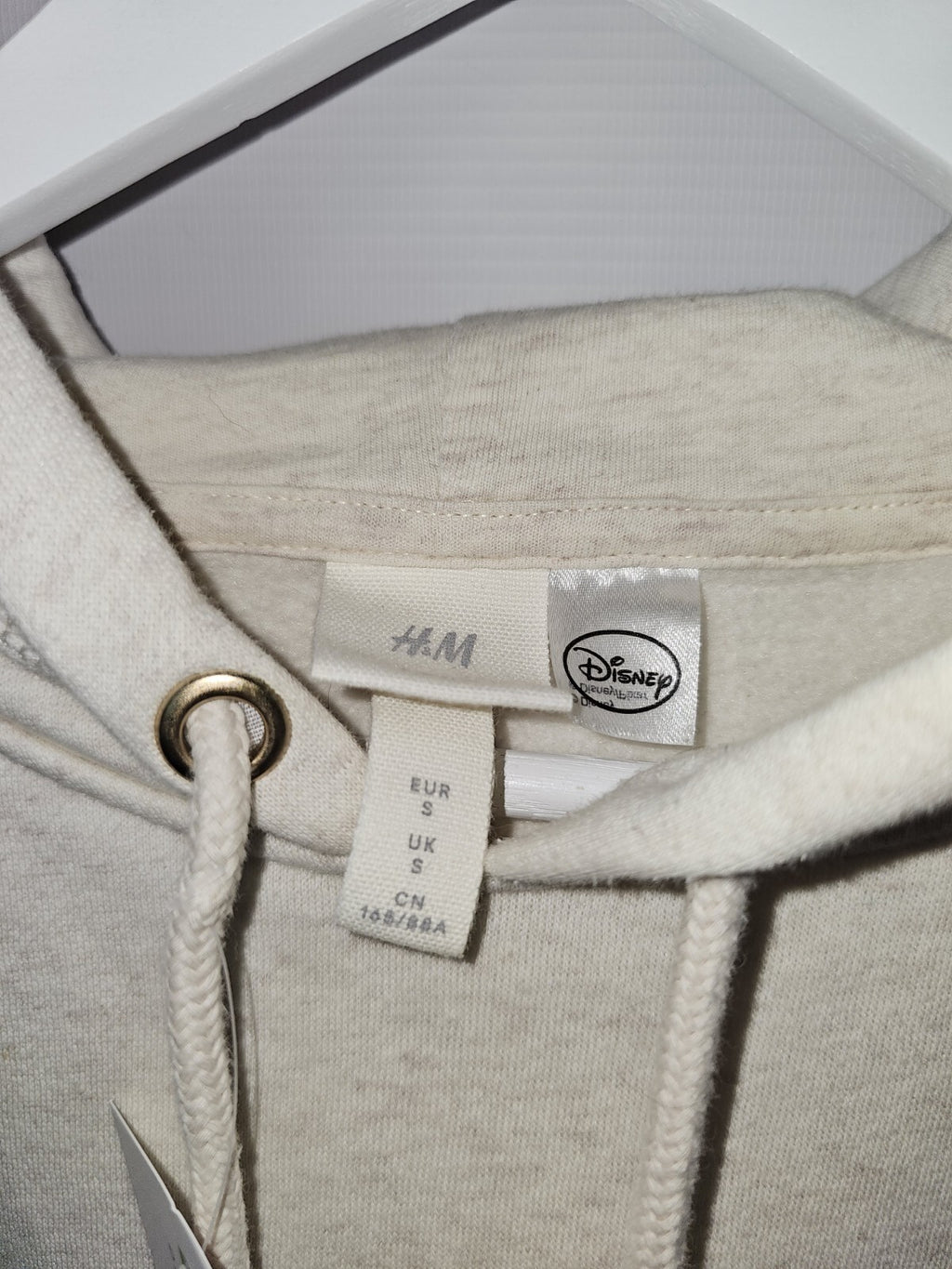 EK6910 Damen Sweatshirt von H&M, Disney, Beige, Gr.s3