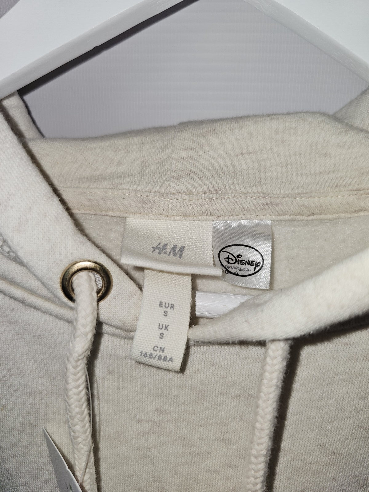 EK6910 Damen Sweatshirt von H&M, Disney, Beige, Gr.s3