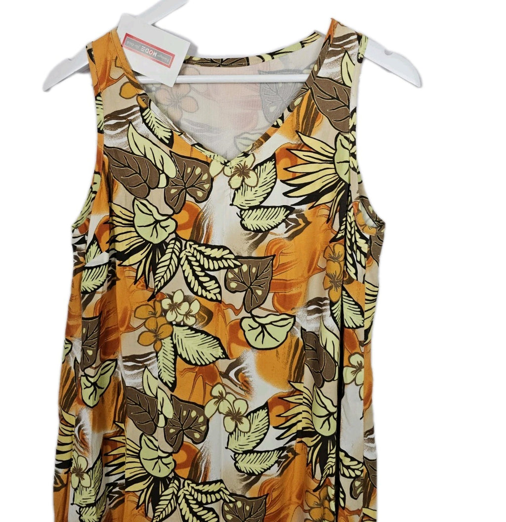 EK9520 Damen Kleid, Mehrfarbig, Orange, Gr. 401