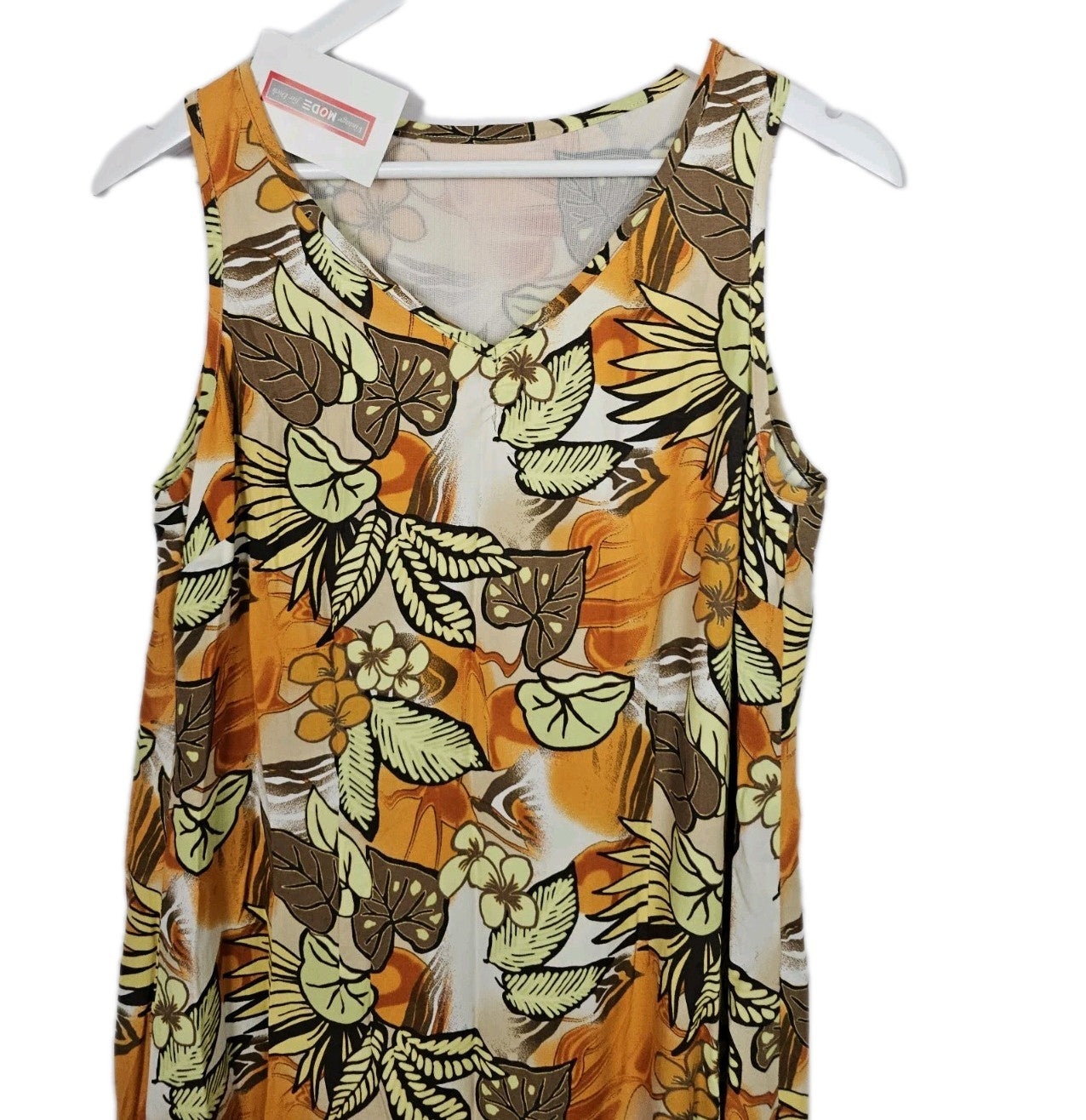 EK9520 Damen Kleid, Mehrfarbig, Orange, Gr. 401