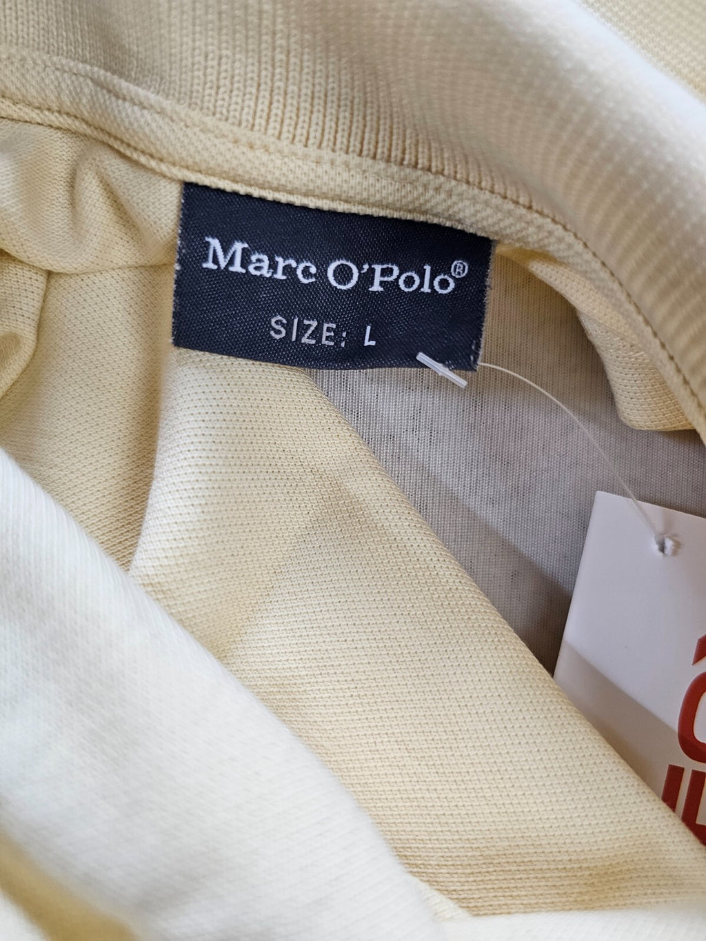 EK4247 Herren Polo von Marc O`Polo, blassgelb, Gr. L7