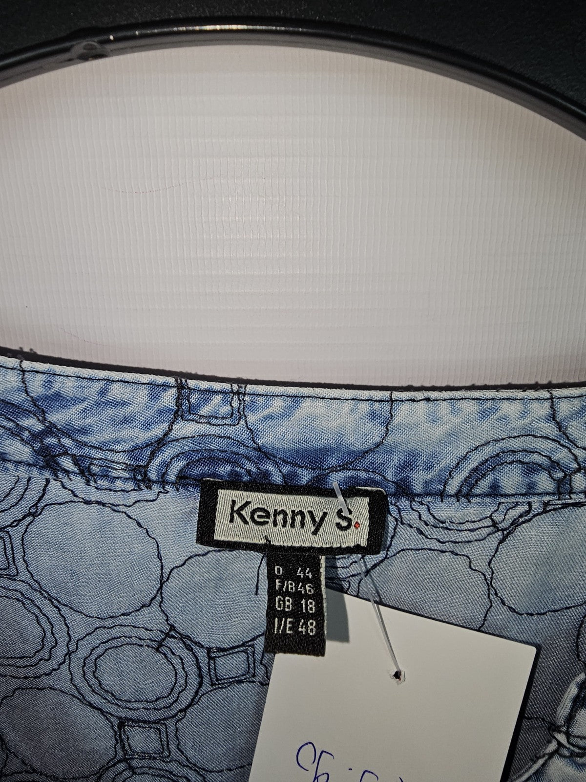 EK8033 Damen Kleid von Kennys, Blau, Gr. 443