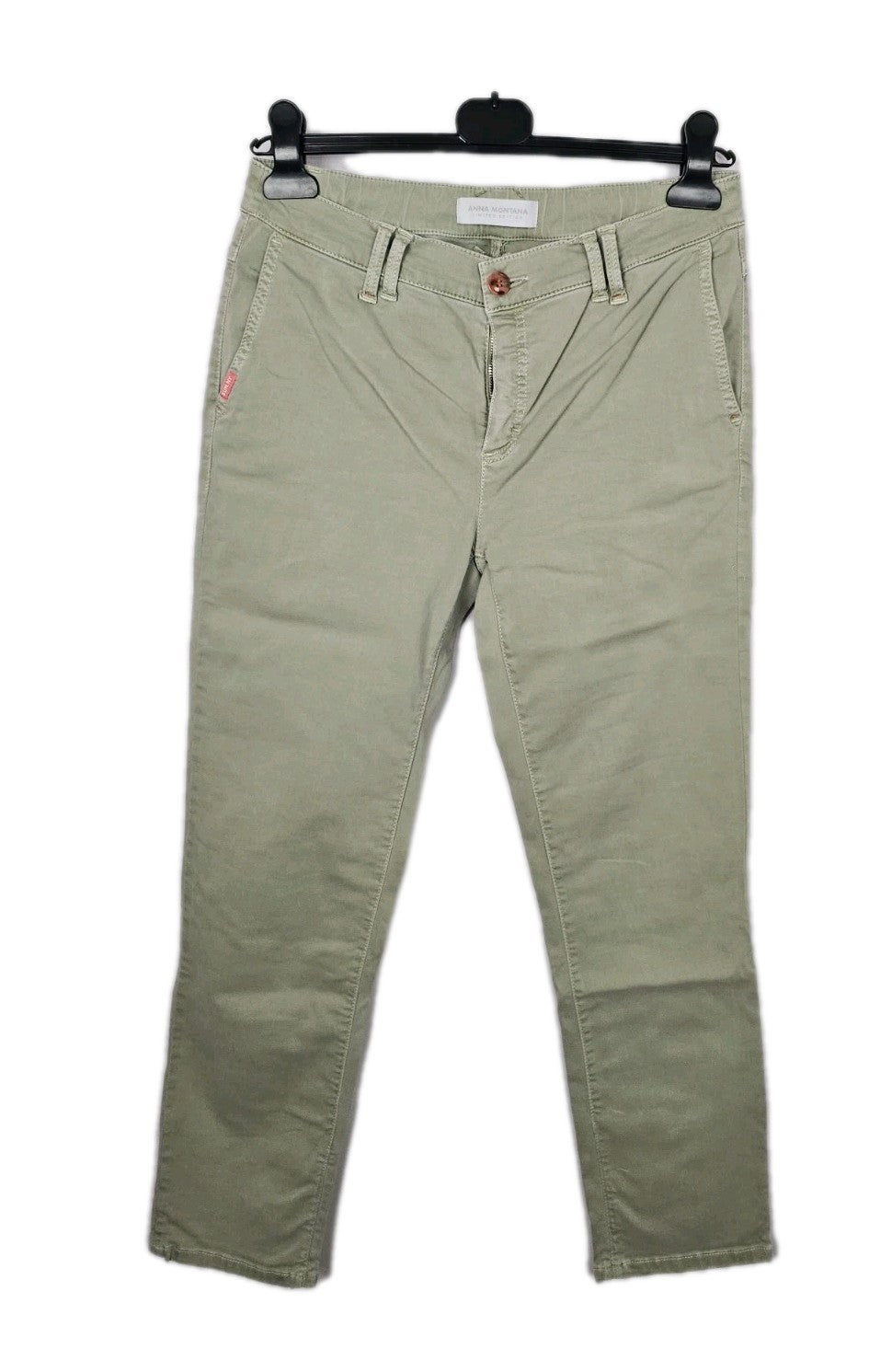 EK9088 Damen Hose von Anna Montana, Hellgrün/Beige, Gr. 380