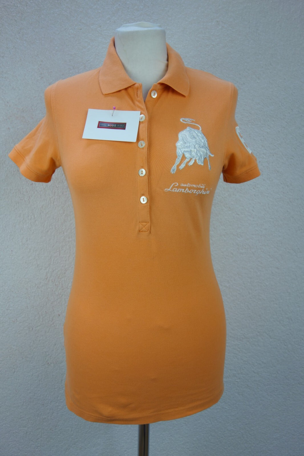 EK1286 Damen Polo von Lamborghini, orange, Gr. S0