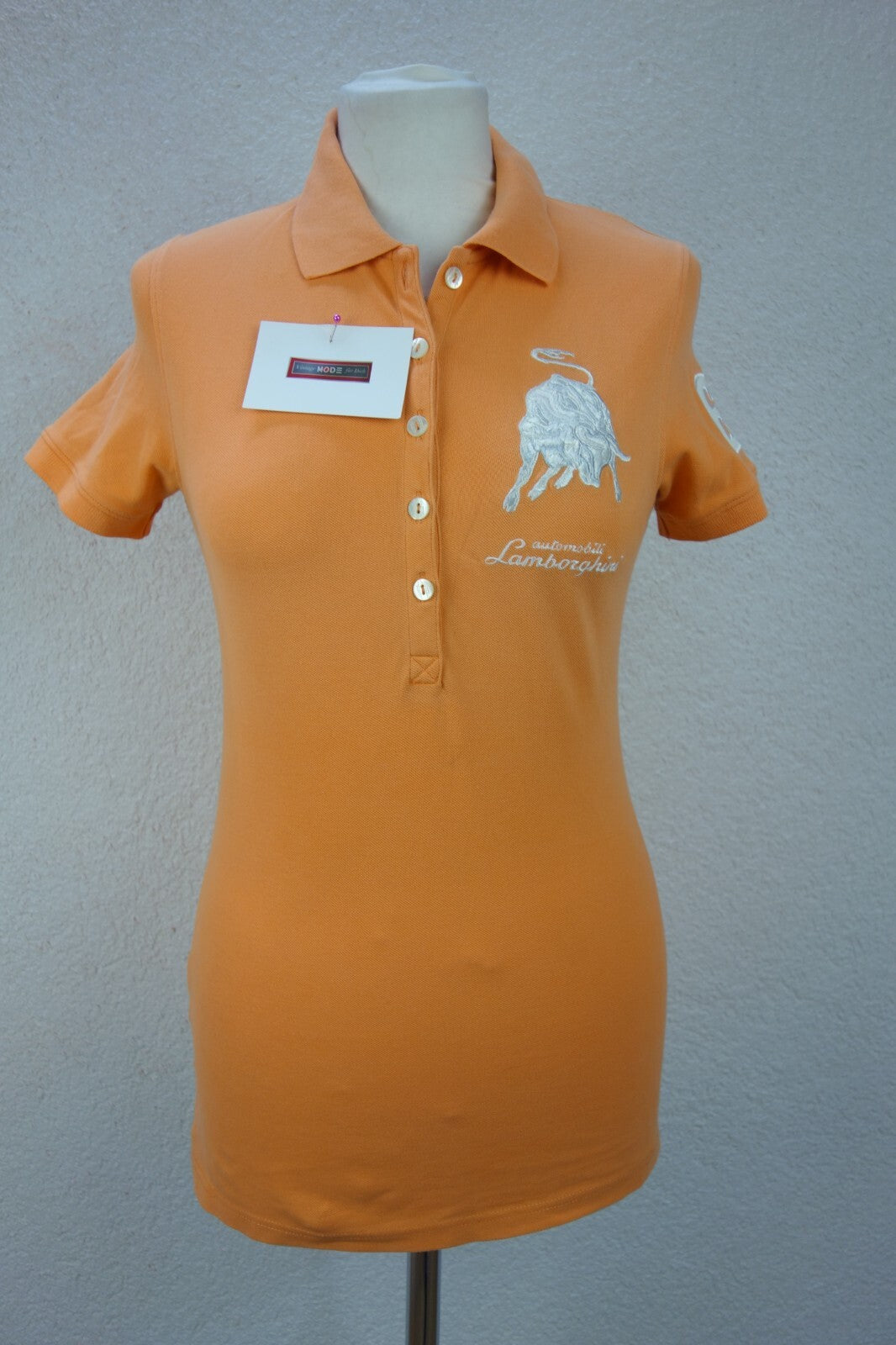 EK1286 Damen Polo von Lamborghini, orange, Gr. S0