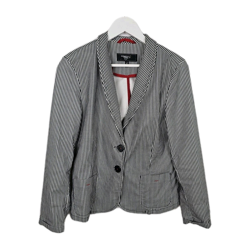 EK9086 Damen Blazer von Kenny S., Schwarz/Weiß, Gr. 400