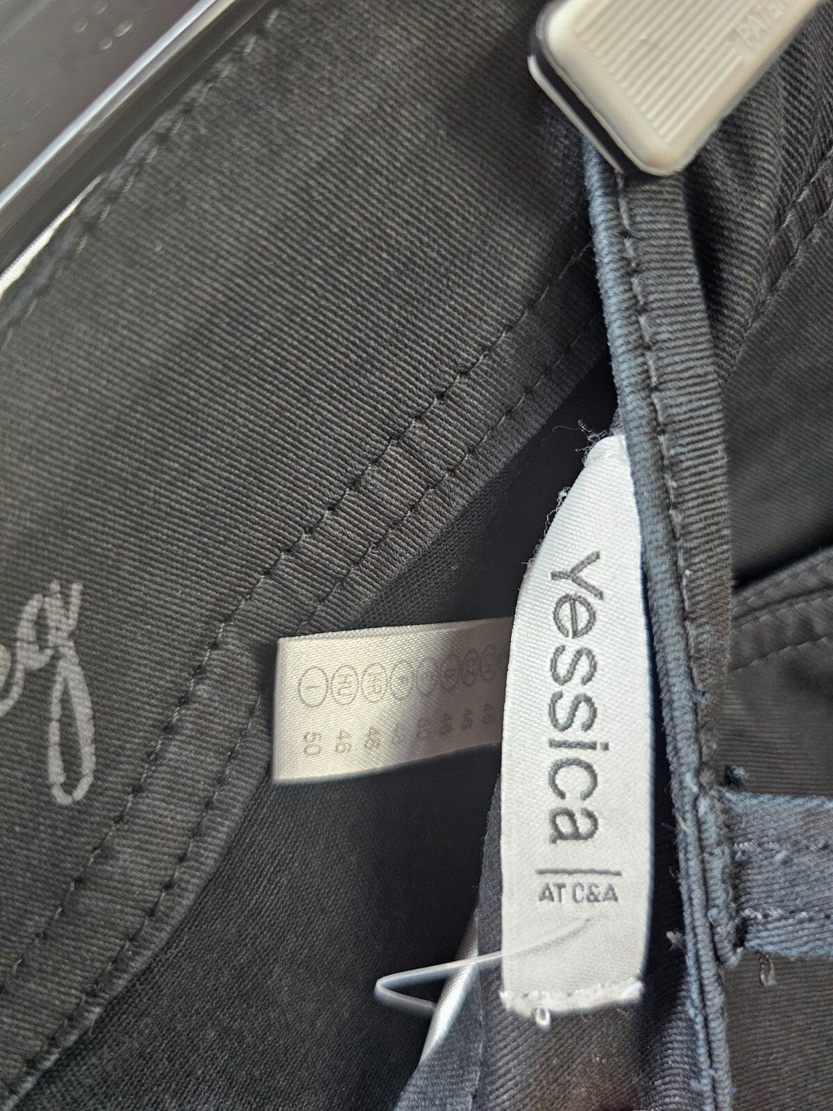 EK5883 Damen Jeans von Yessica, schwarz, Gr. 463