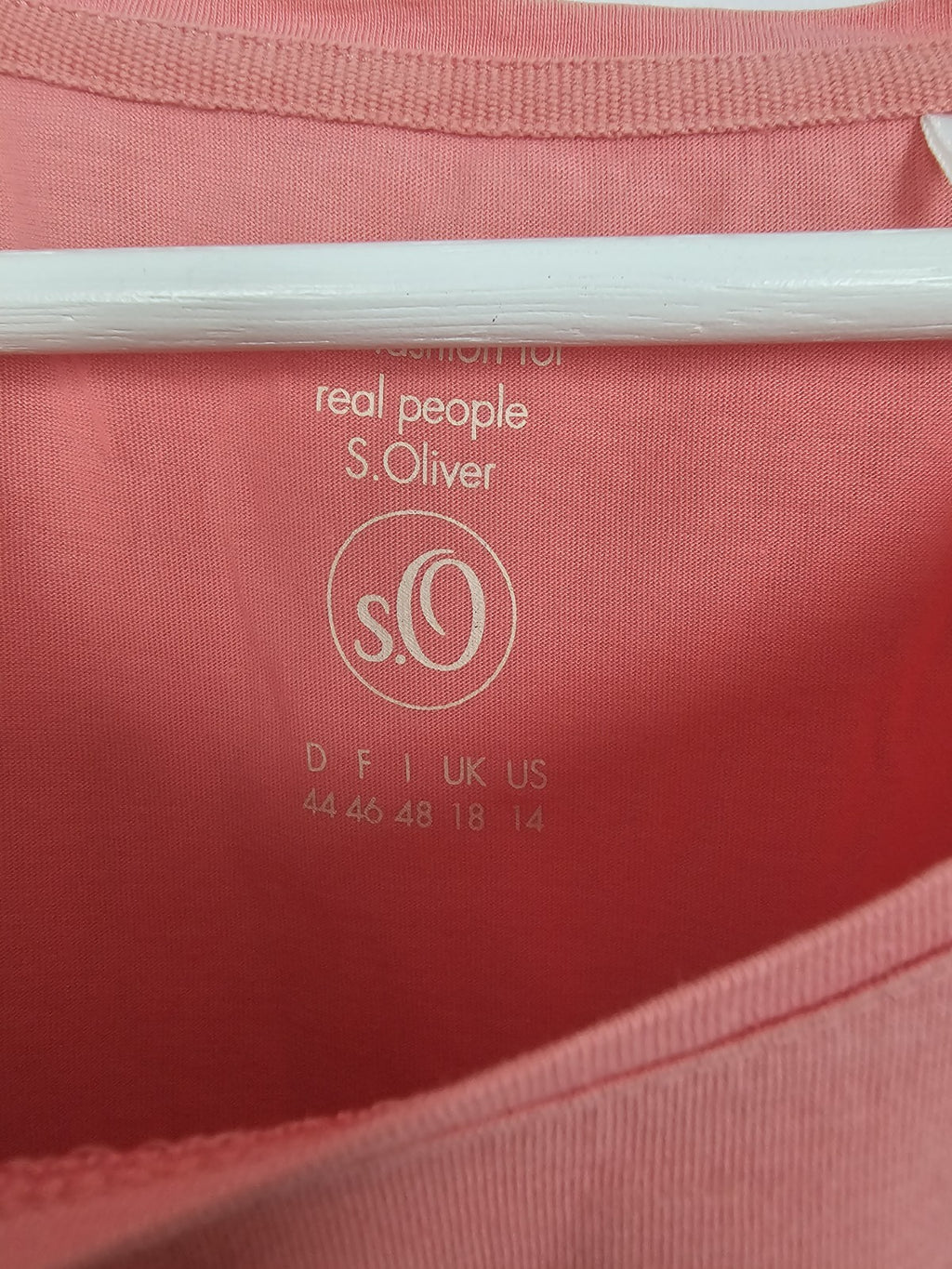 EK9197 Damen T-Shirt von S.Oliver, Lachsfarbend, Gr. 441