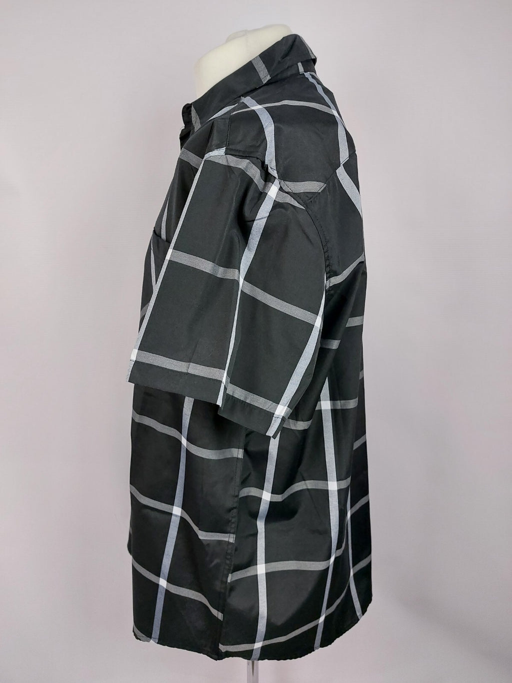 EK4348 Herren Hemd von Identic, schwarz kariert, Gr. 2XL3