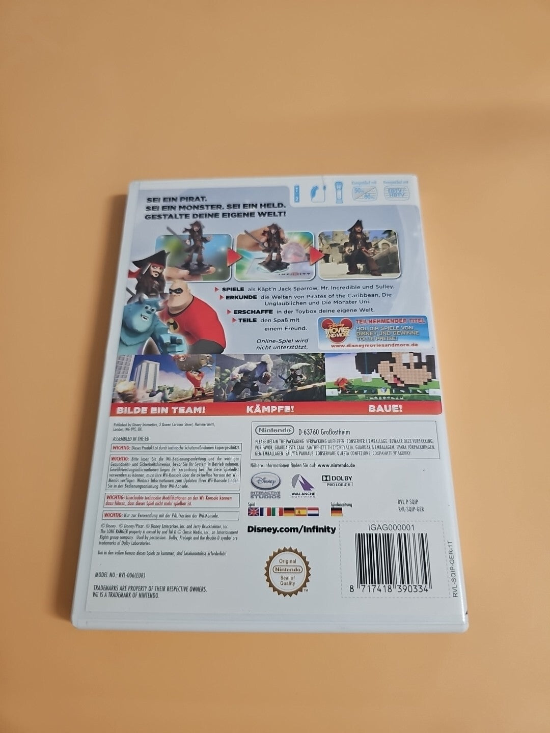 Nintendo Wii Disney Infinity Spiel ohne Grenzen Spass ohne Ende super Zustand 291