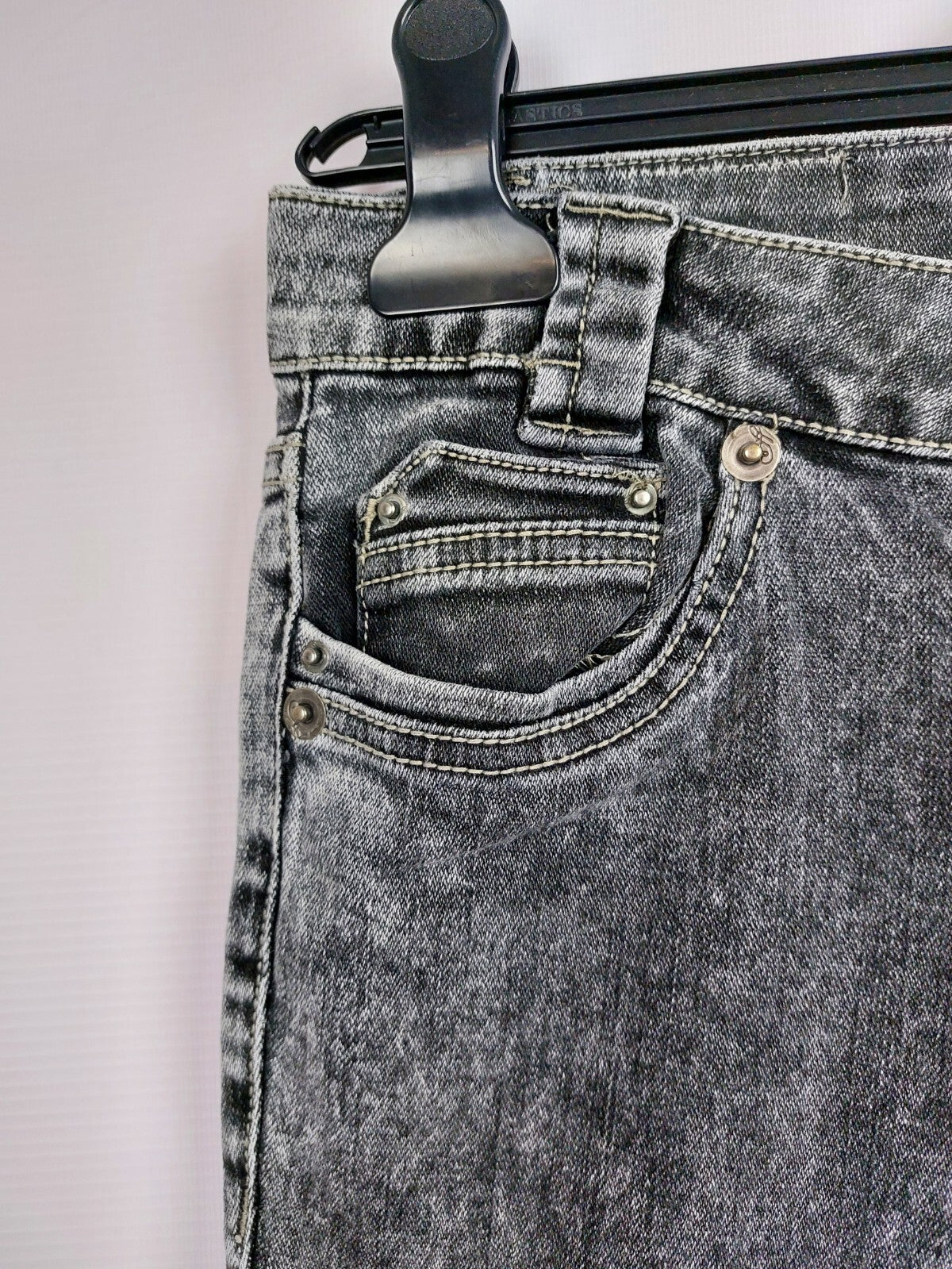 EK0188 Damen Jeans von Hydee Color, grau, Gr.383