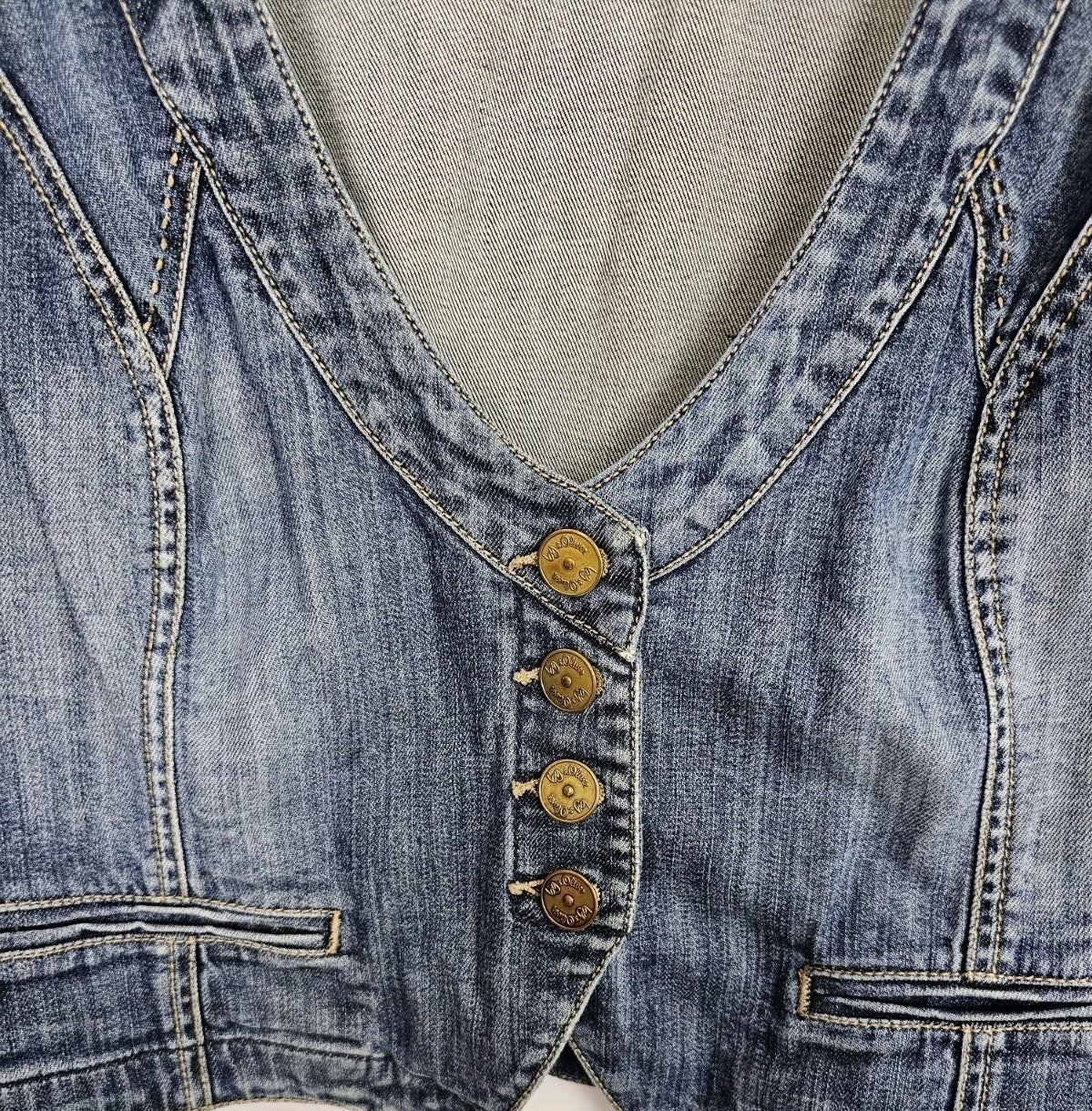 EK8450 Damen Weste von s.Oliver, blau, Gr.461