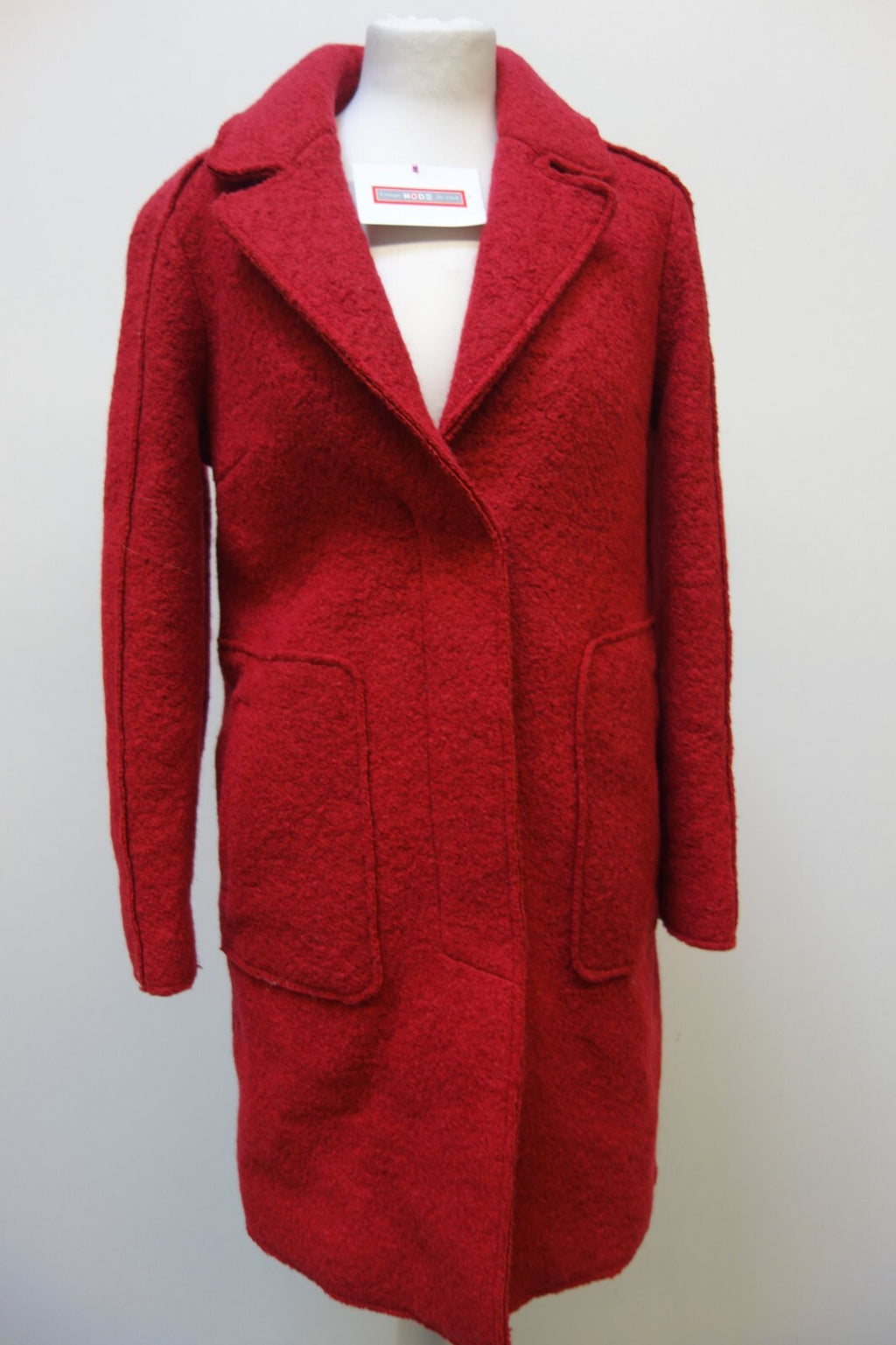 EK2003 Damen Mantel von Sandwich, rot, Gr. 380
