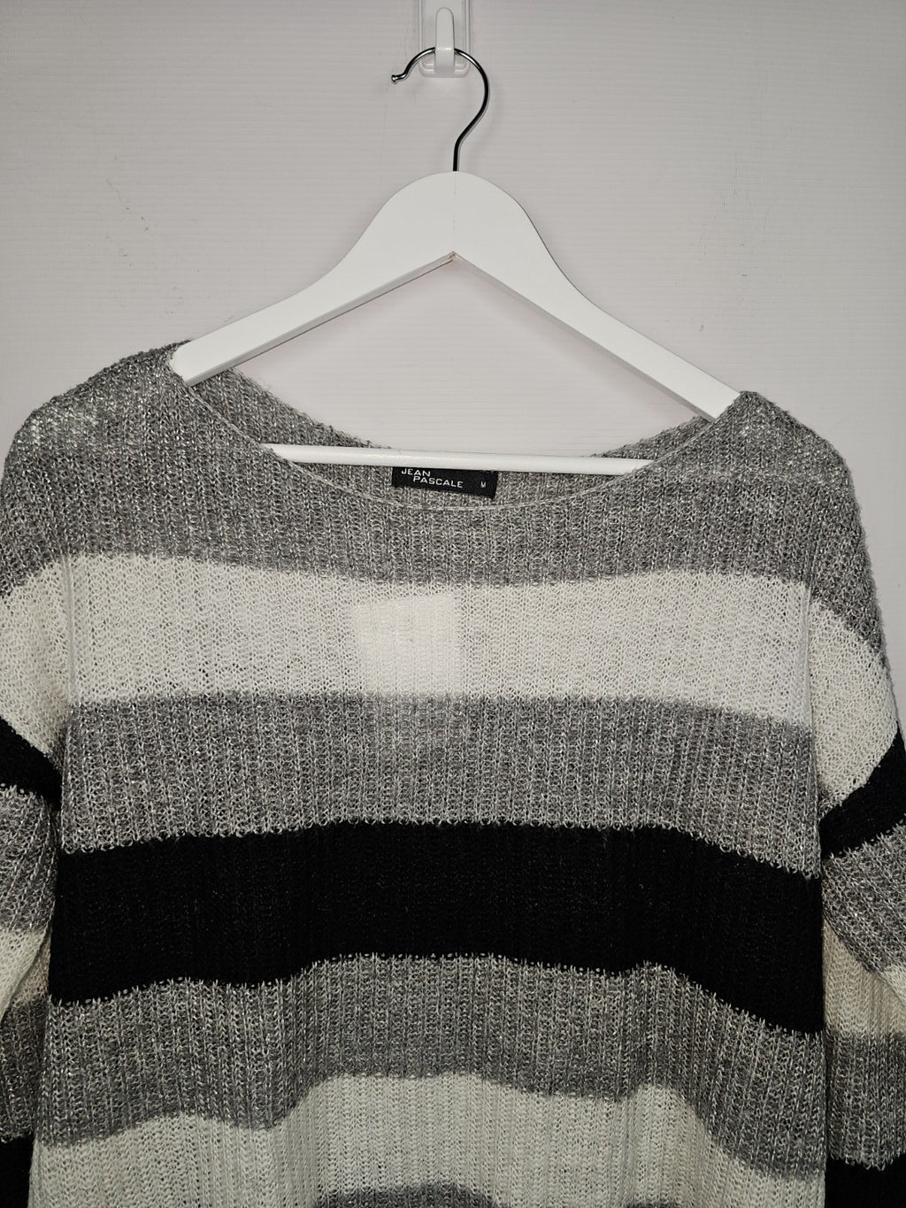 EK7891 Damen Pullover von Jean Pascale, Grau, Gr. M1