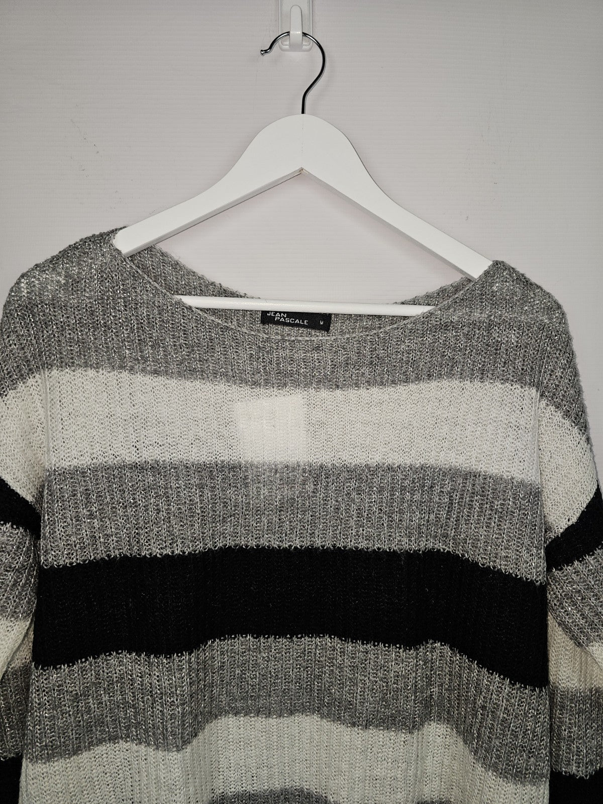 EK7891 Damen Pullover von Jean Pascale, Grau, Gr. M1