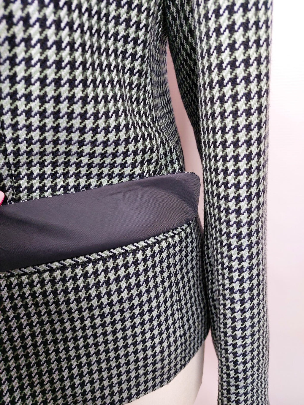 EK3897 Damen Blazer, ohne Marke, blau gemustert, Gr. 382