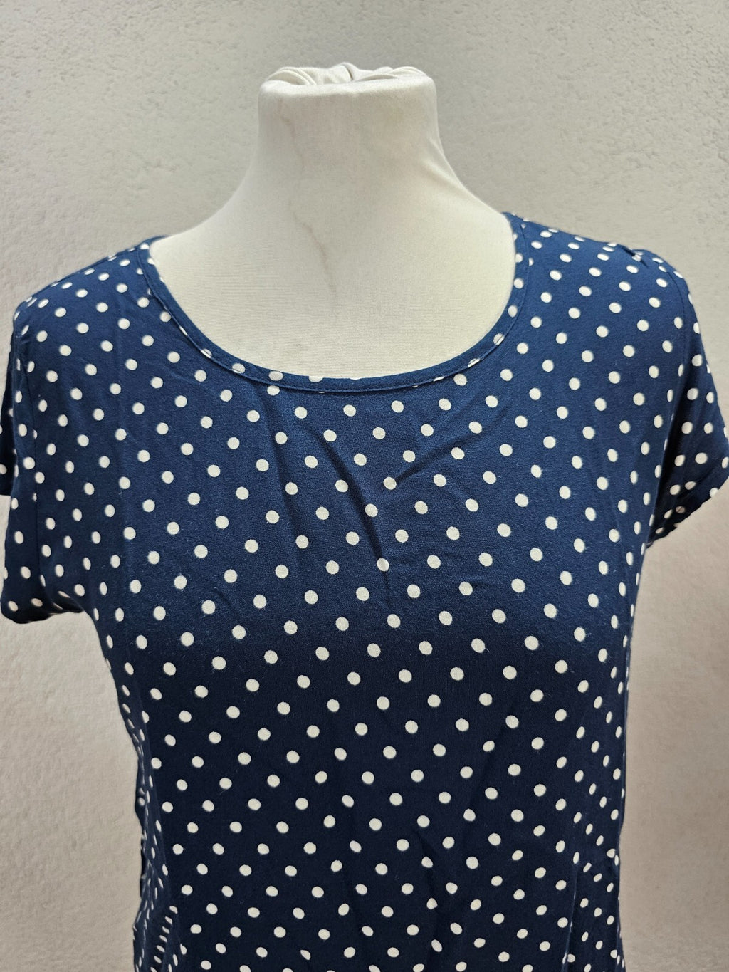 EK5889 Damen Bluse von Vero Moda, blau, weiß gepunktet, Gr. S1