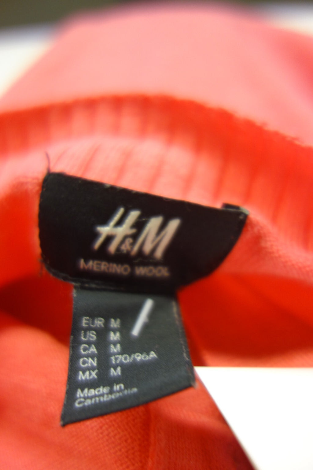 EK4646 Damen Strickjacke von H&M, Koralle, Gr. M5