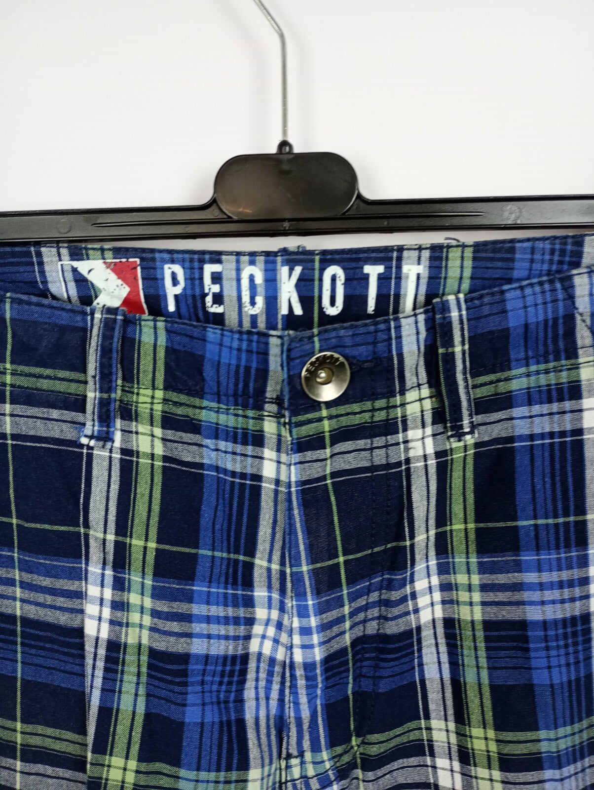 EK2643 Herren Shorts von Peckott, blau kariert, Gr. 311