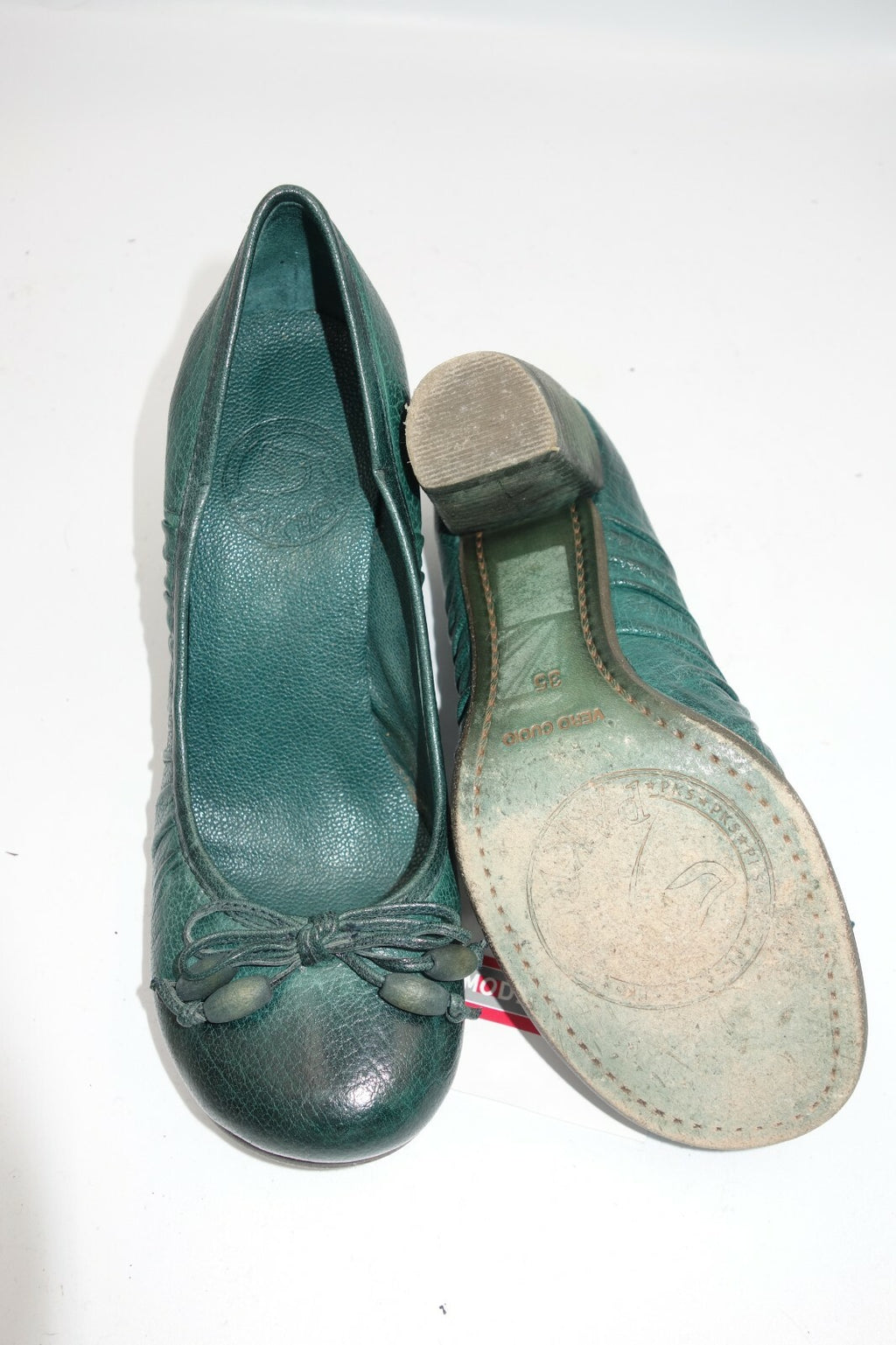 ES0259 Damen Pumps von Vero Cuoio, 35, grün6