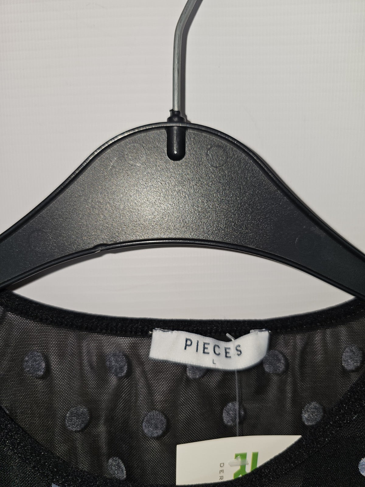 EK8018 Damen Bluse von Pieces, Schwarz, Gr. L2
