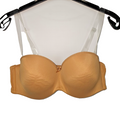 EK8516 Damen BH Durchsichtige Träger, Beige, Gr Ca 90 B0