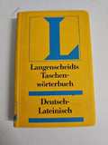 EB697 Langenscheidts Taschenwörterbuch Deutsch-Lateinisch0