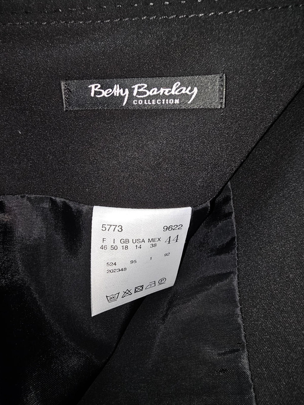 EK7866 Damen Rock von Betty Barclay, Schwarz, Gr. 444