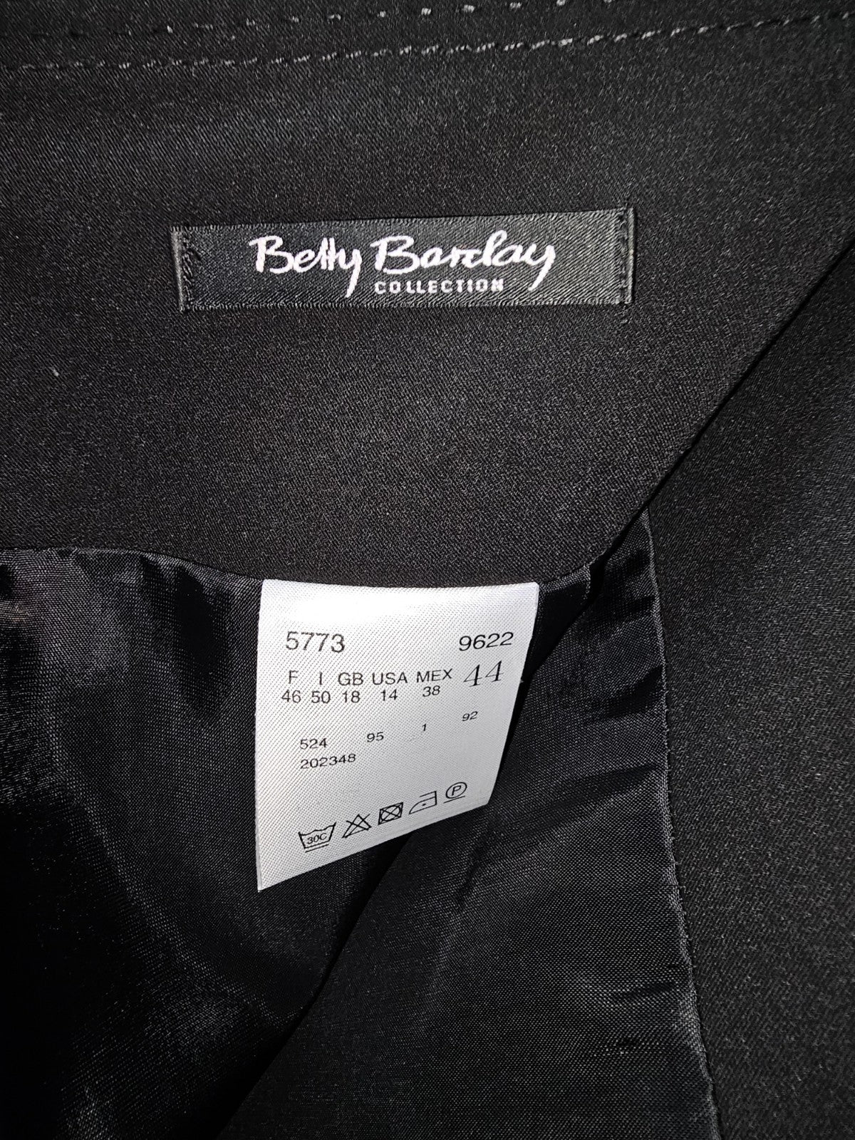 EK7866 Damen Rock von Betty Barclay, Schwarz, Gr. 444