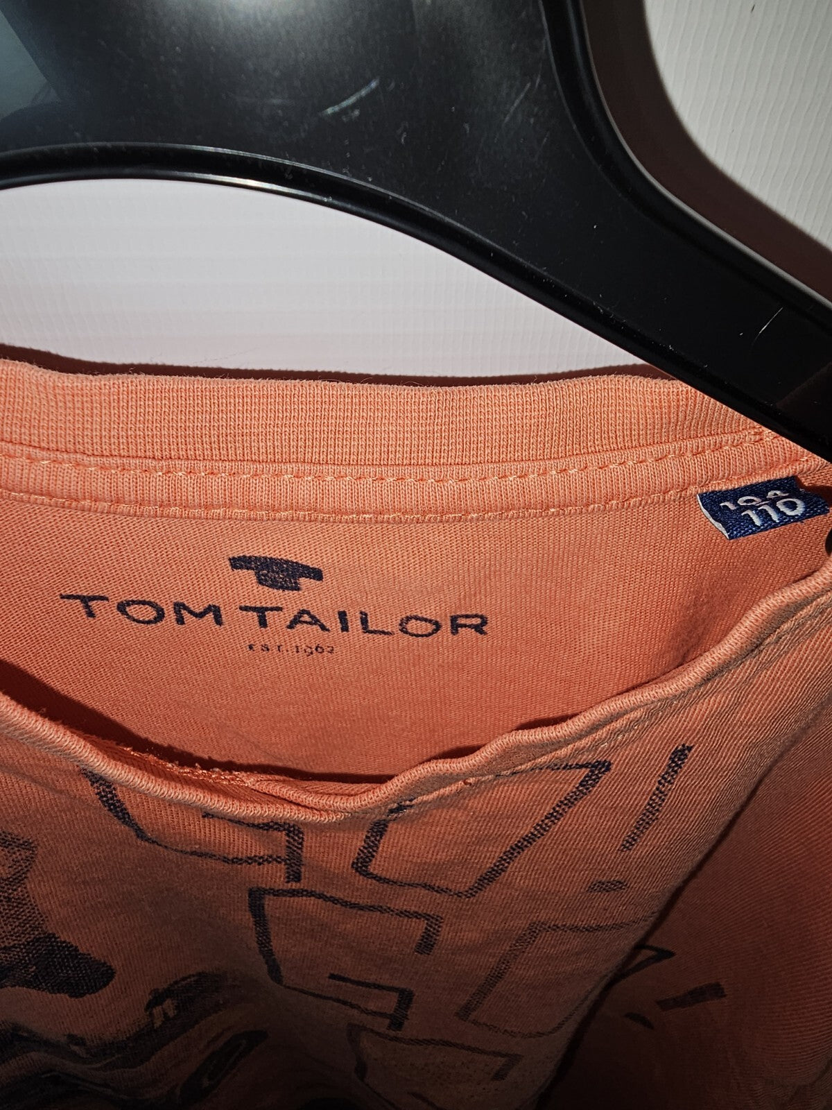 EK0306 Jungen Tshirt von Tom Tailor, Orange Gr. 104/1102