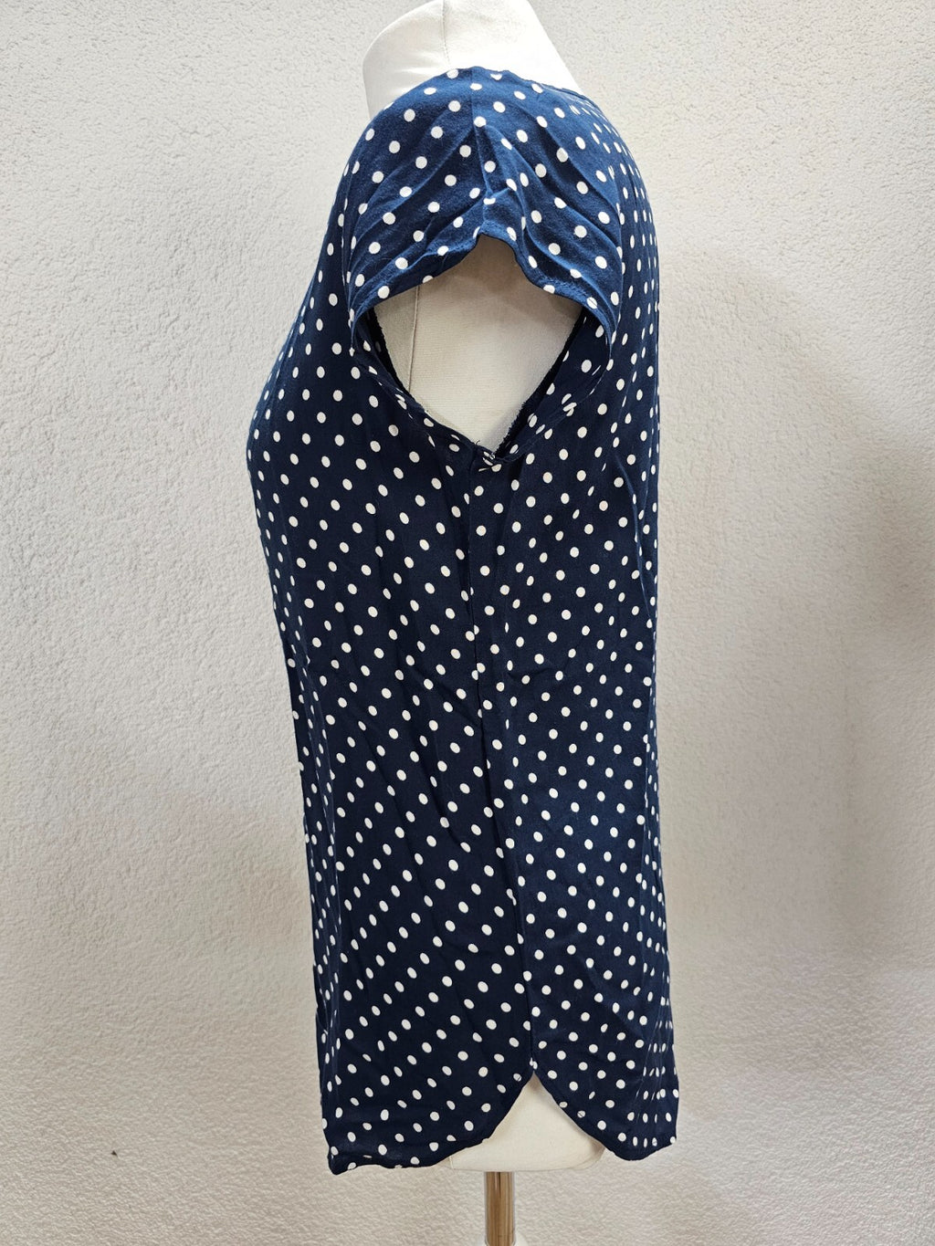 EK5889 Damen Bluse von Vero Moda, blau, weiß gepunktet, Gr. S2