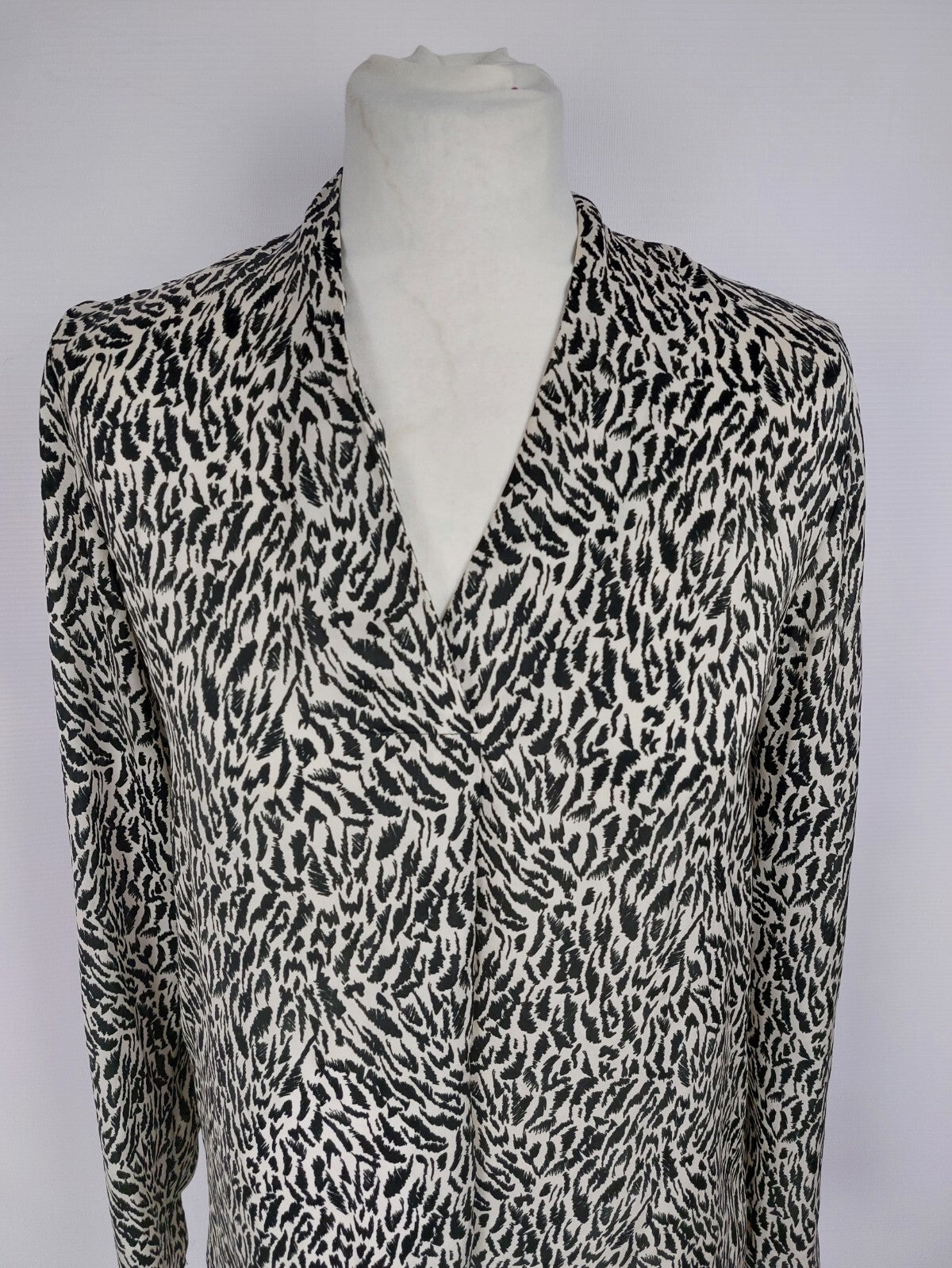 EK4585 Damen Bluse von Esprit, schwarz/weiß, Gr. 341