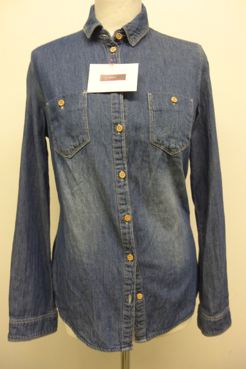 EK2359 Damen Jeansbluse von promod, blau, Gr. 380