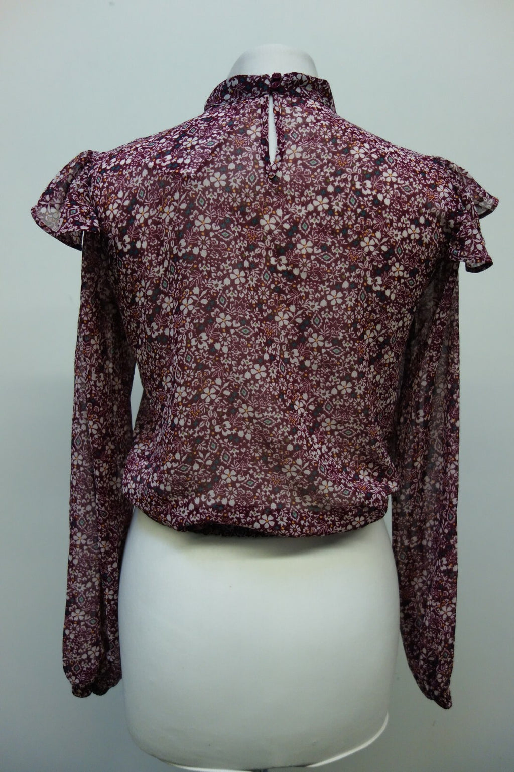 EK0549 Damen Bluse von Tally Weijl, lila geblümt, XS4