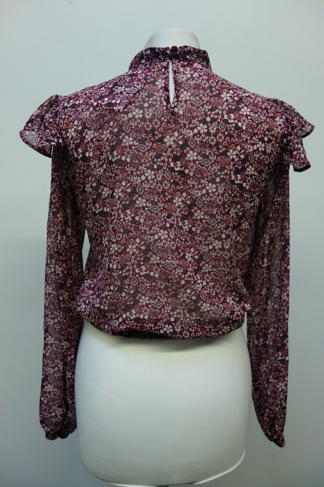 EK0549 Damen Bluse von Tally Weijl, lila geblümt, XS4