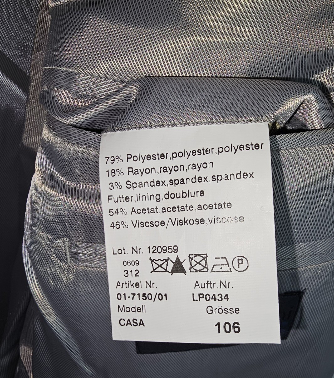 EK7321 Herren Jackett von Luigi Morini, schwarz, Gr.1066