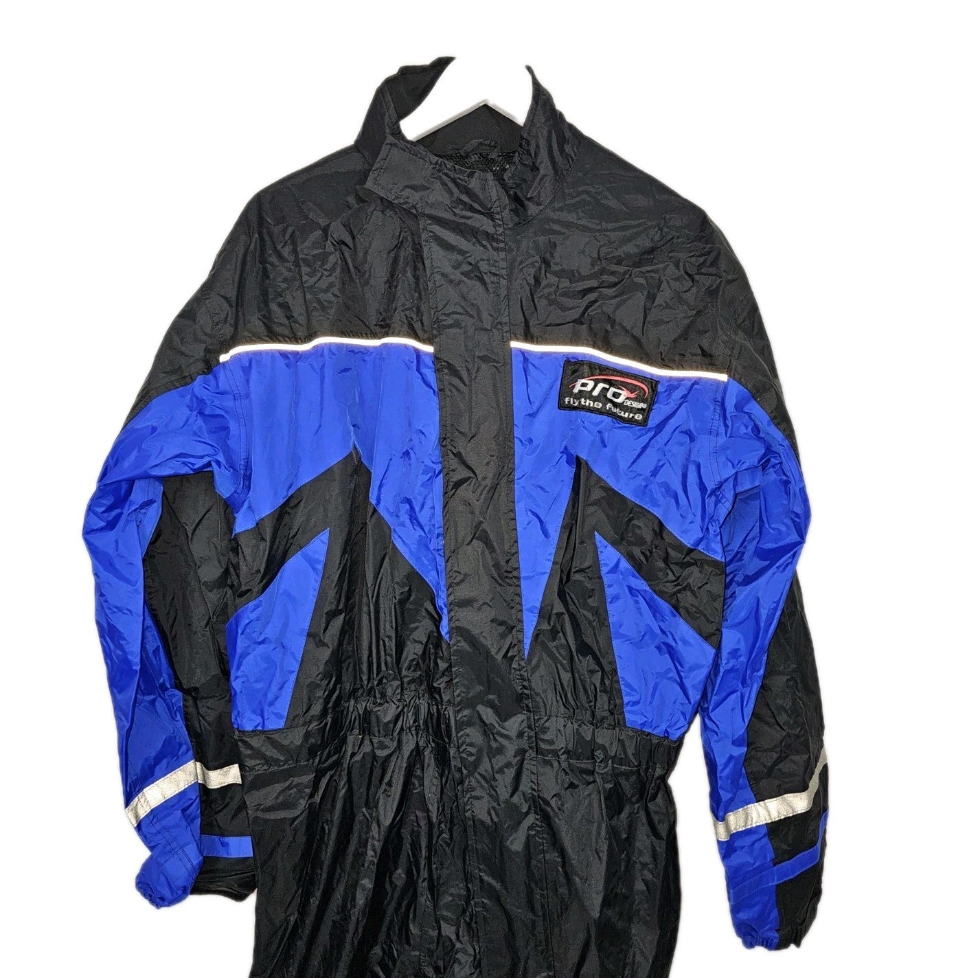 EK10945 Unisex Einteiler von ProDesign, blau-schwarz, Gr.XL1