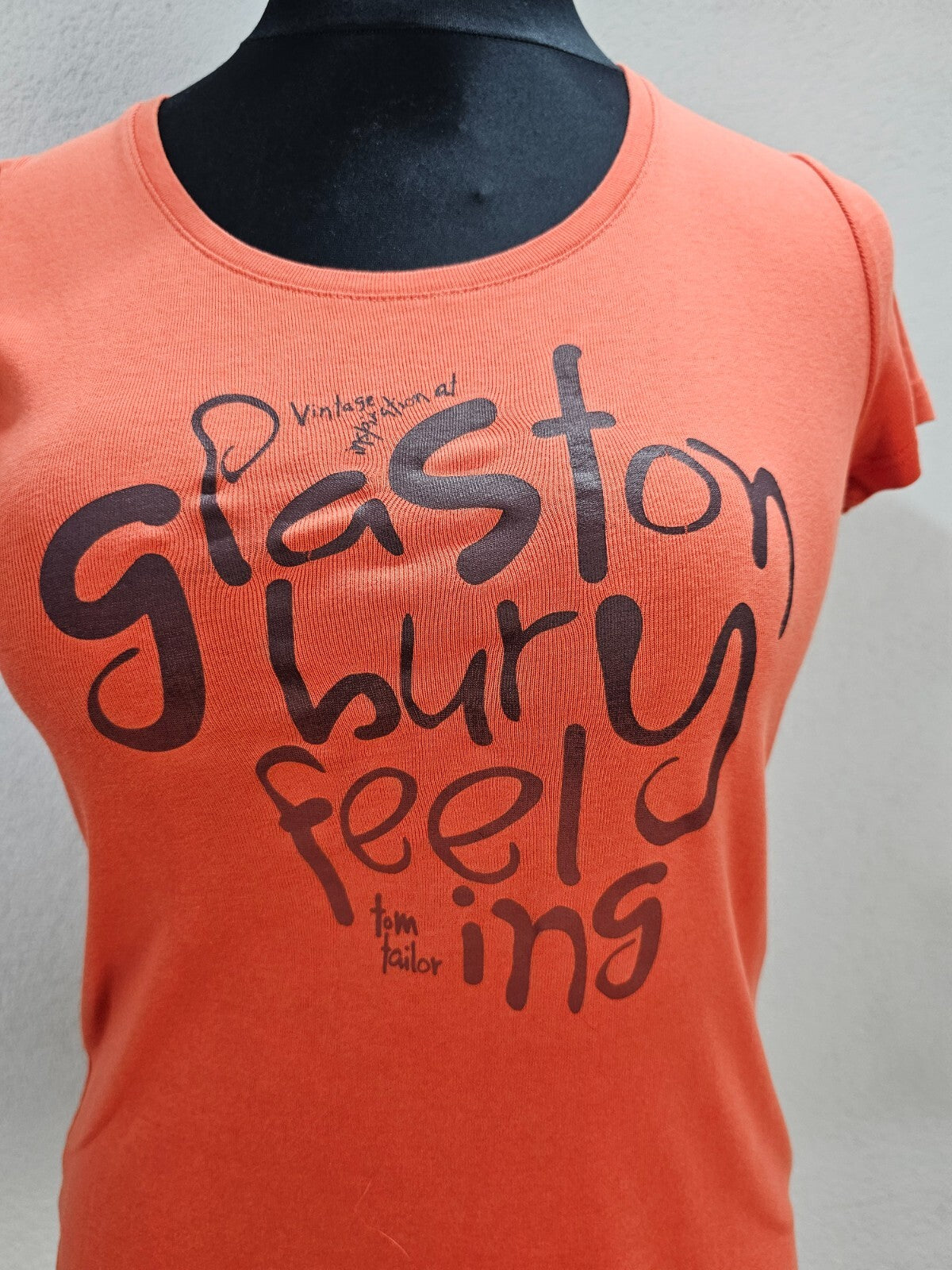 EK6017 Damen T-Shirt von Tom tailor, orange, Gr. M1