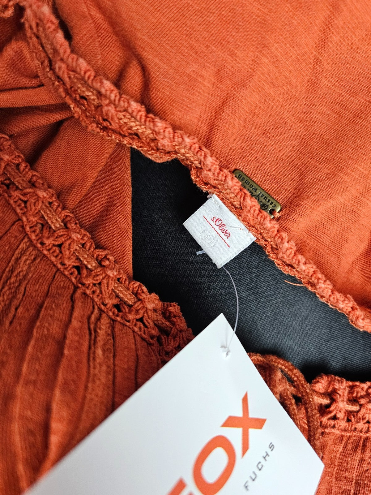 EK5714 Damen Bluse von s.oliver, orange, Gr.384