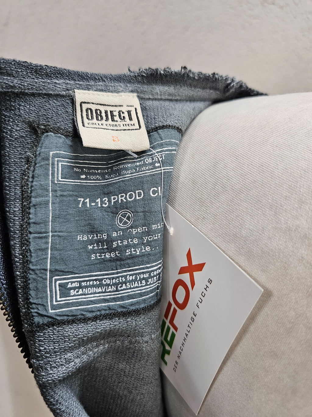 EK1462 Damen Pullover von Object, blau-grau, Gr.S6