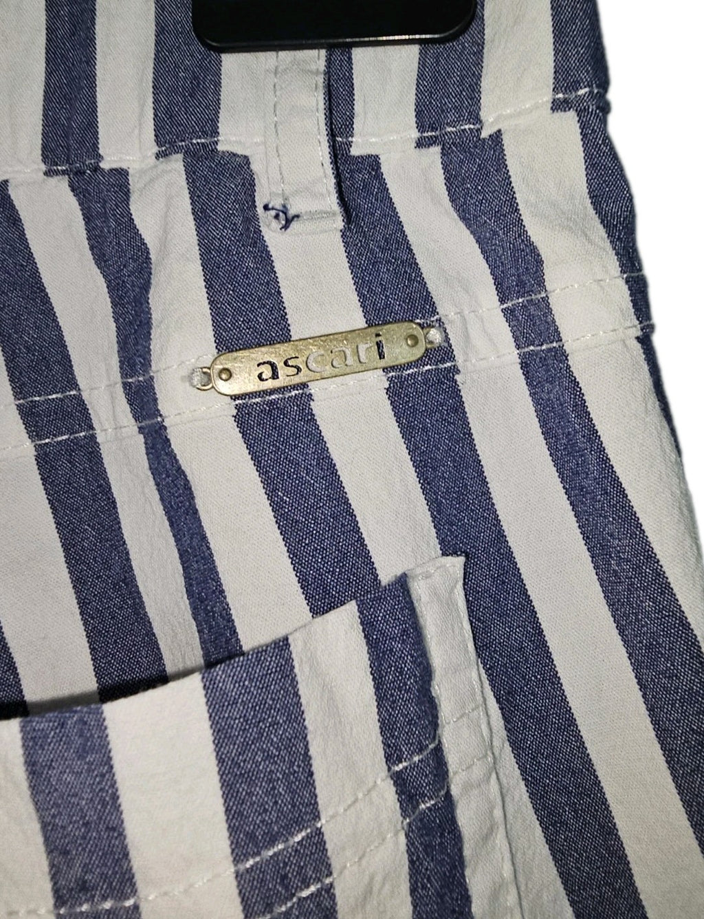 EK9857 Dame  Hose von Ascari, weiß-blau, Gr.425
