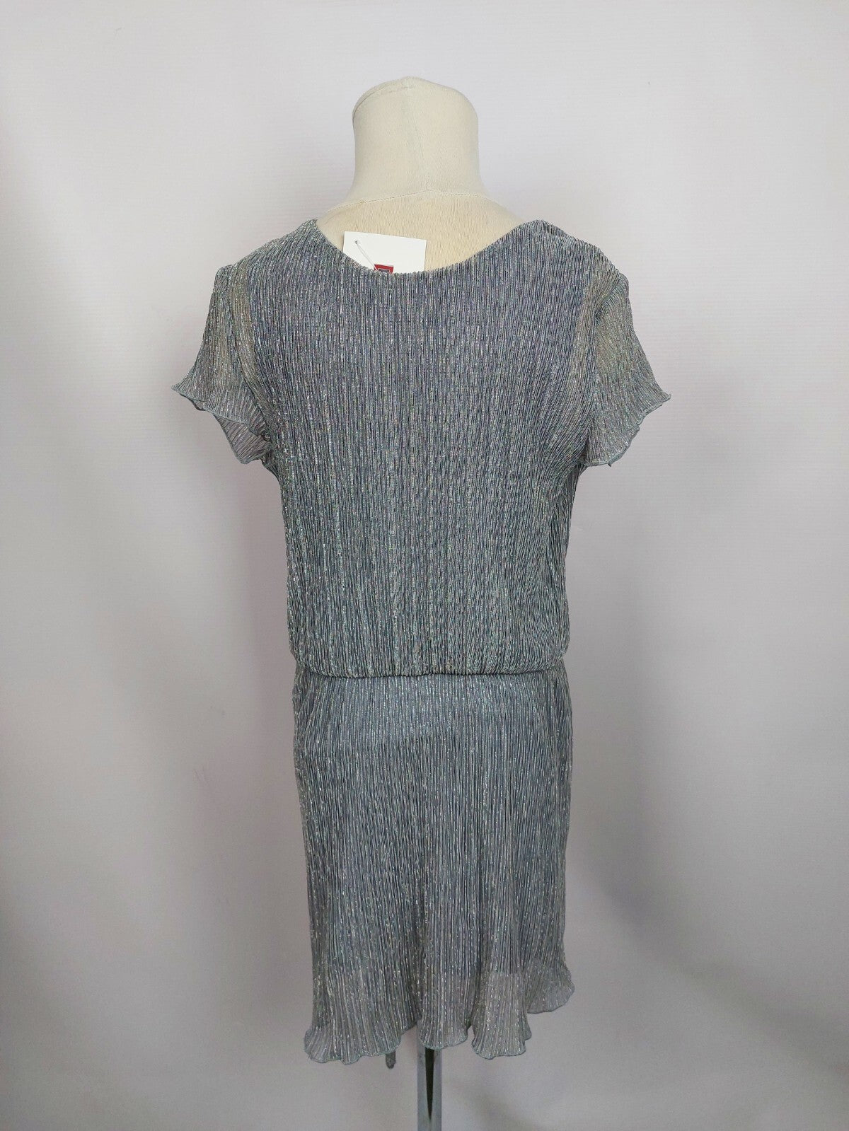 EK4362 Mädchen Kleid von Sisley, grau-Silber, Gr.135/140 nach Größentabelle4